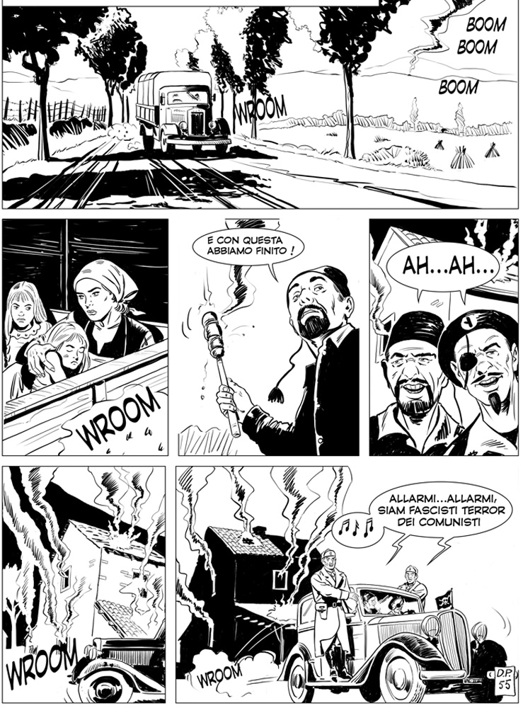 pagina fumetto-omicidio di Neno dei Cacianelli