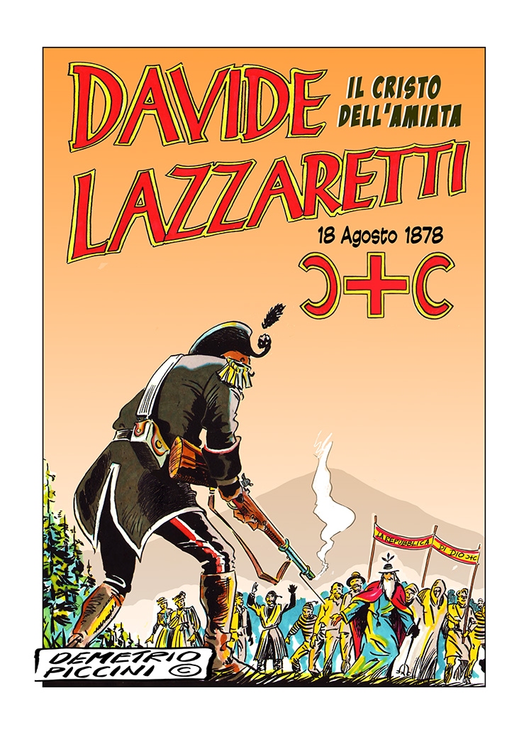 Copertina del fumetto Davide Lazzaretti
