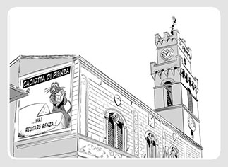 disegno di Pienza
